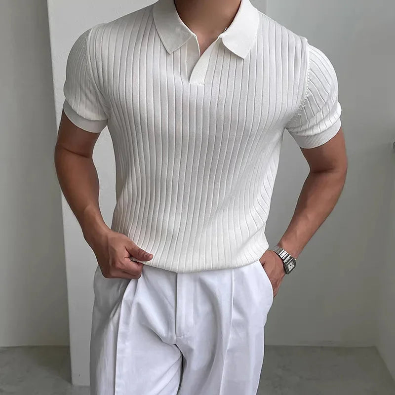 Premium Ribbed Polo Shirt