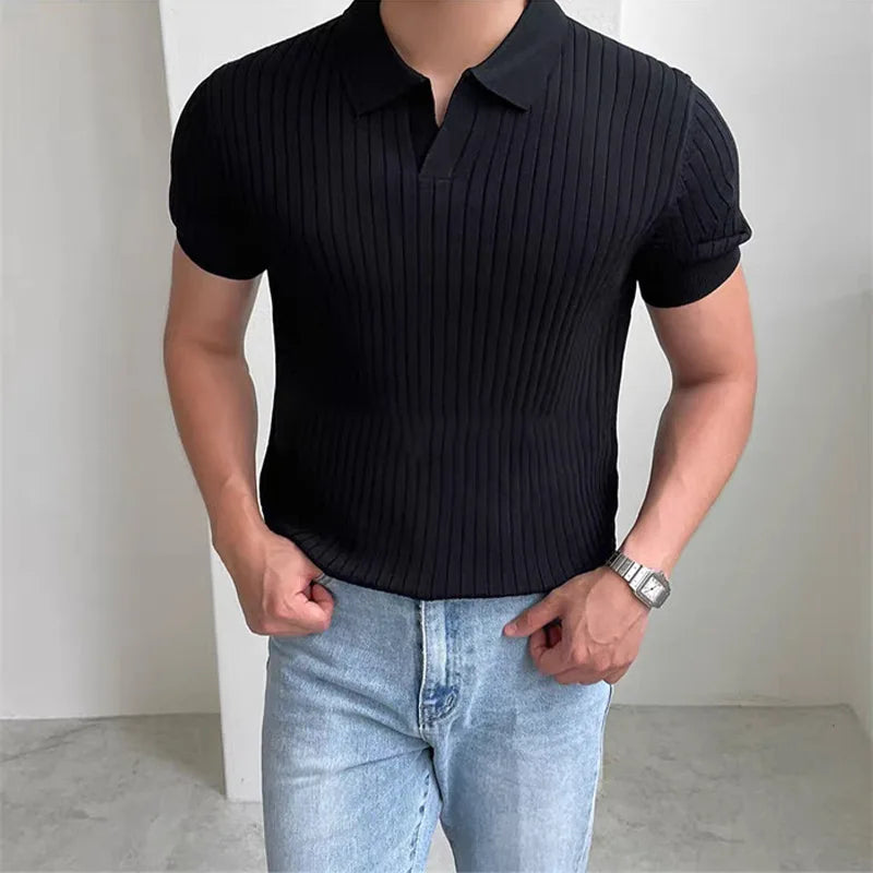 Premium Ribbed Polo Shirt