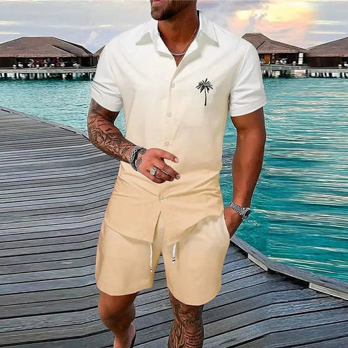 Men’s Summer Beach Shorts Set