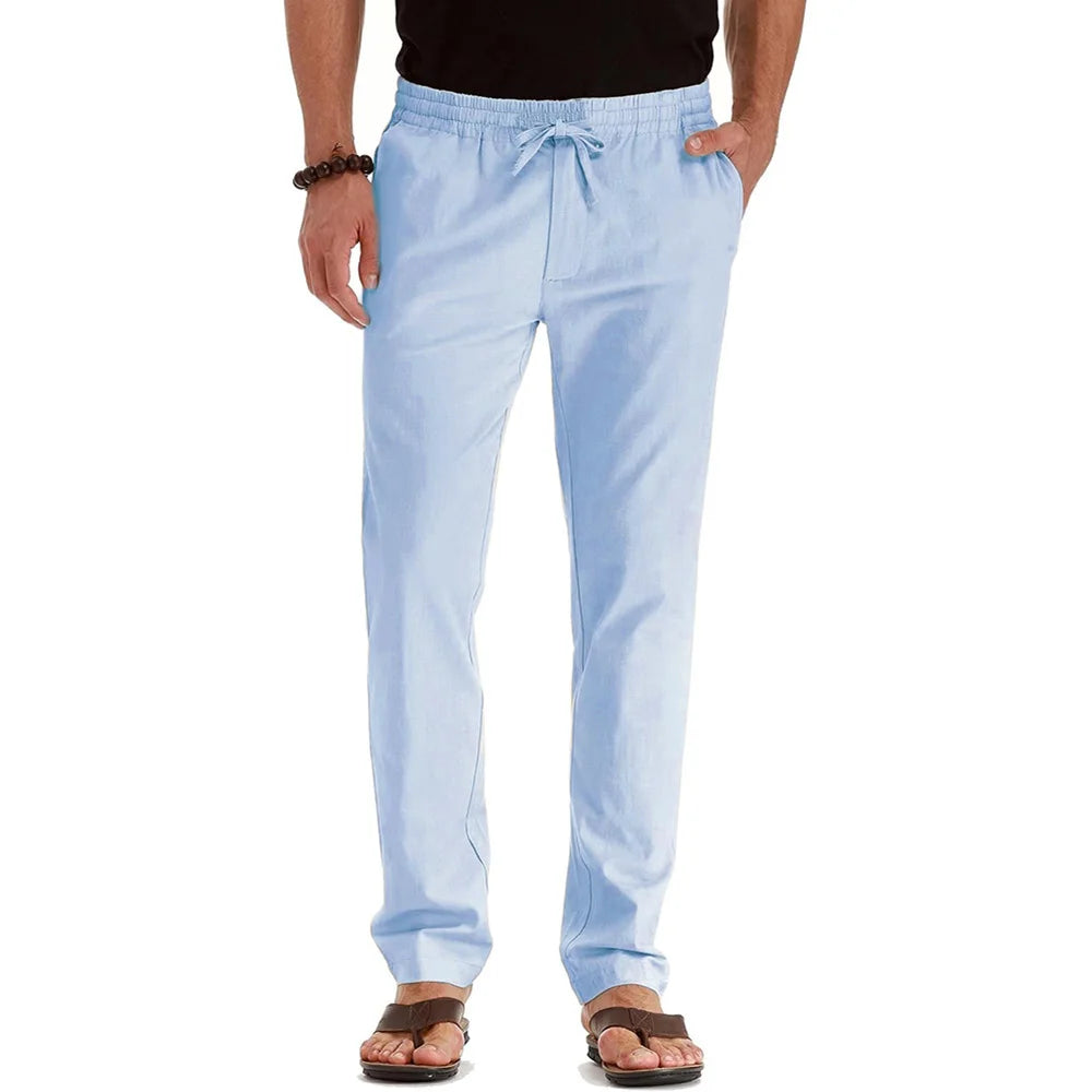 Premium Linen Drawstring Pants | StreetAura