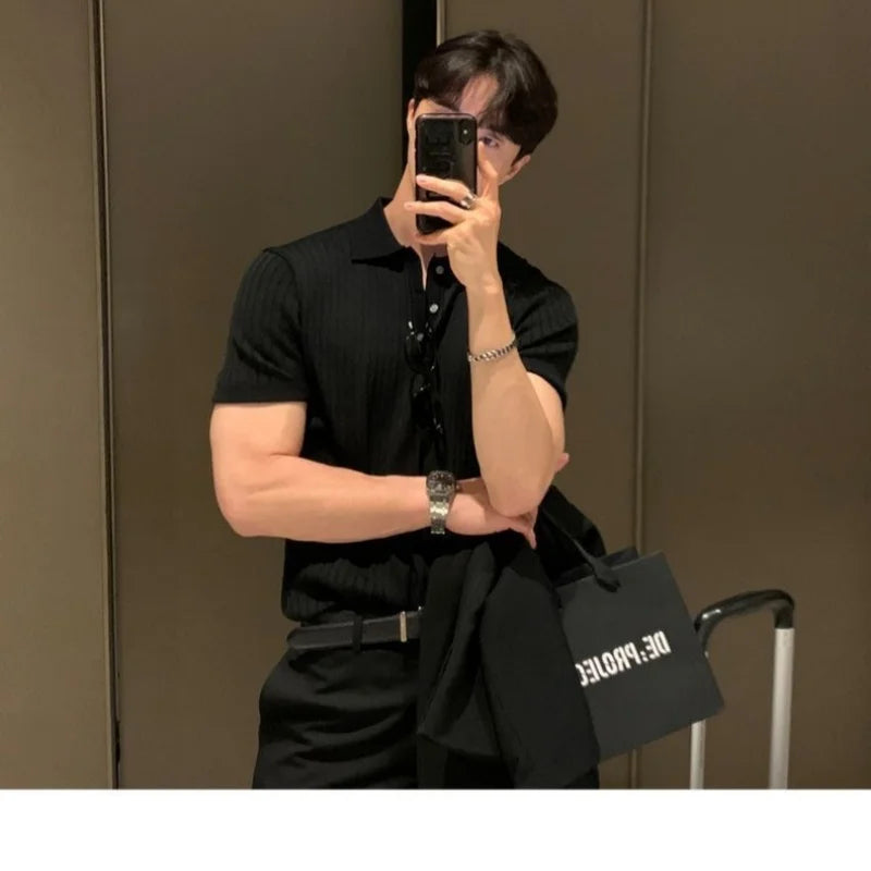 Premium Ribbed Polo Shirt