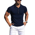 Premium Ribbed Polo Shirt – Slim Fit