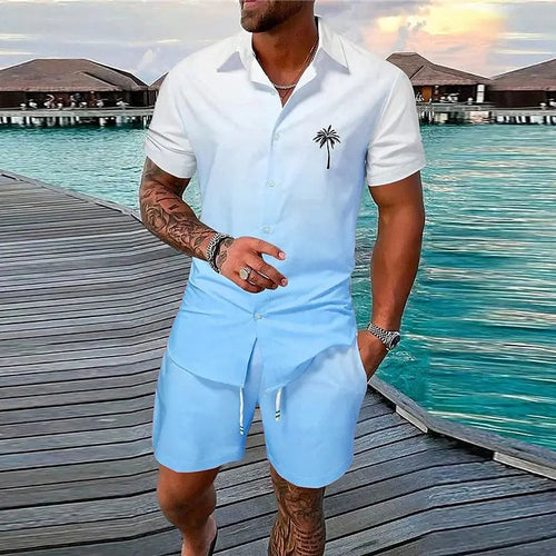 Men’s Summer Beach Shorts Set