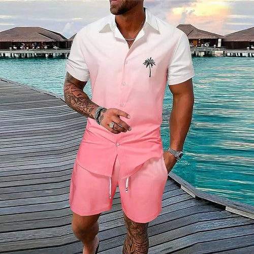 Men’s Summer Beach Shorts Set