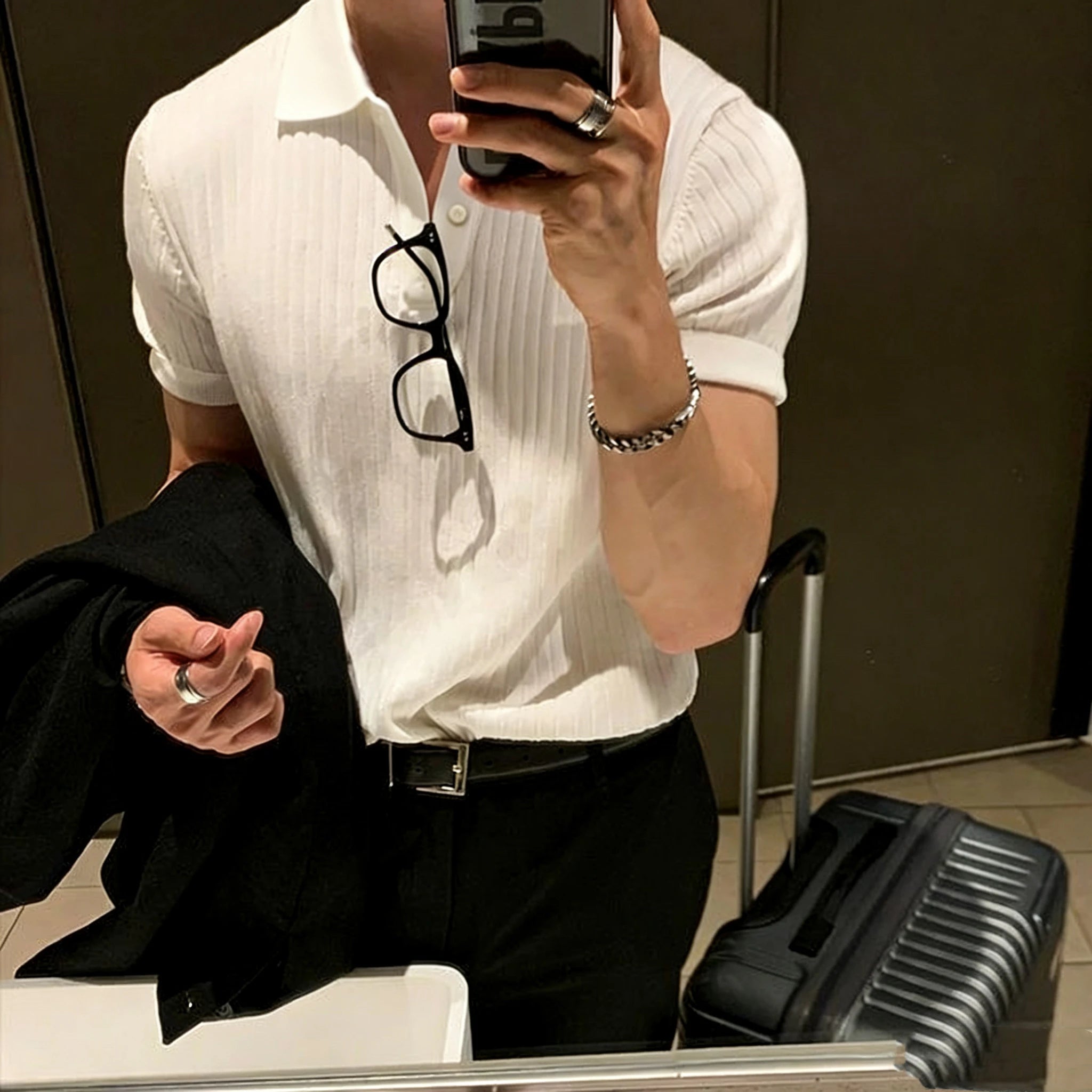 Premium Ribbed Polo Shirt