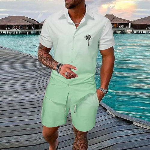 Men’s Summer Beach Shorts Set